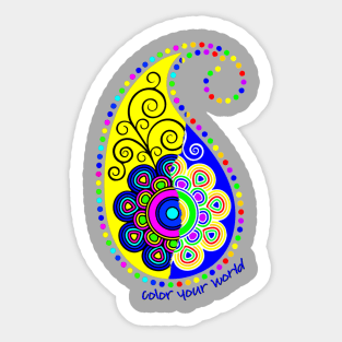 Color your World Sticker